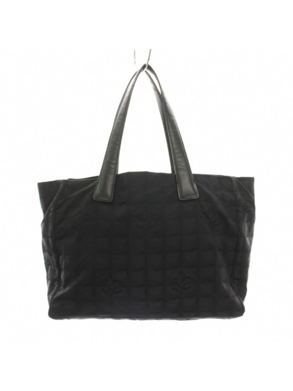 Chanel New Travel Line Tote Bag CC Logo Black